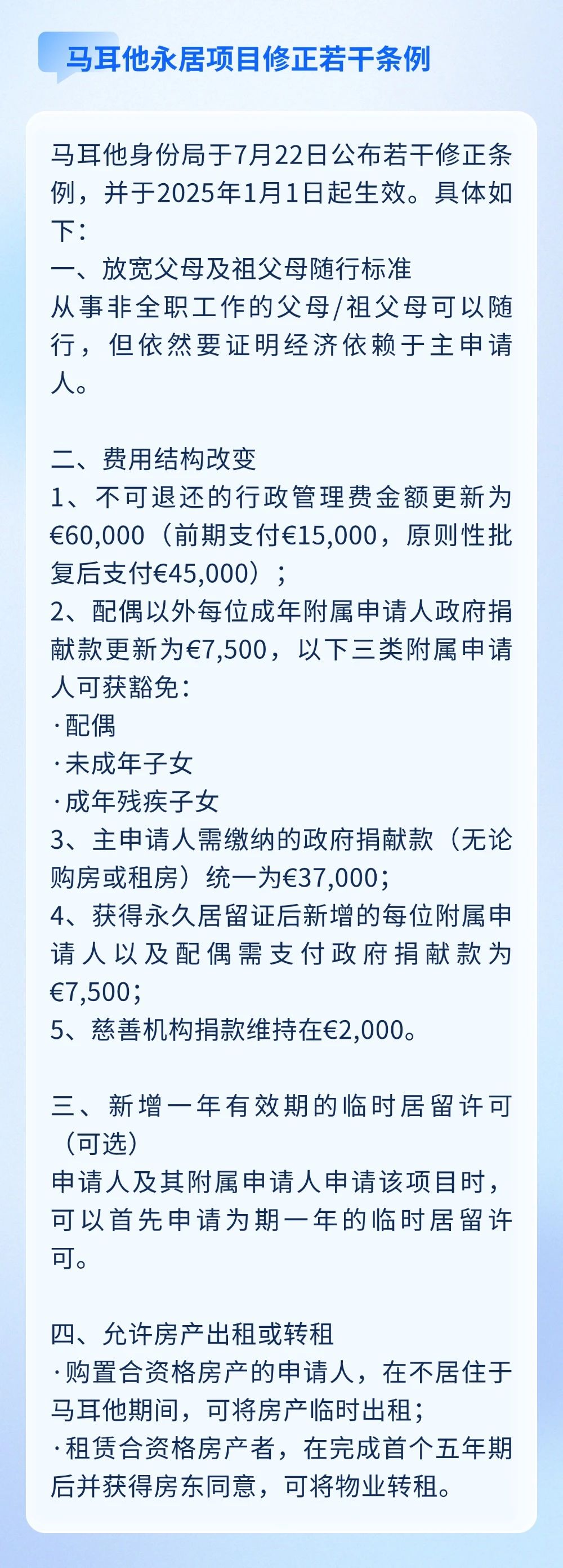美國H-1B簽證配用完，無第二輪抽簽；馬耳他永居公布若干修正條例